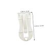 CIYODO Bird Cage Clip with Fixed Clamp, 2-Piece, Plastic, White view 2