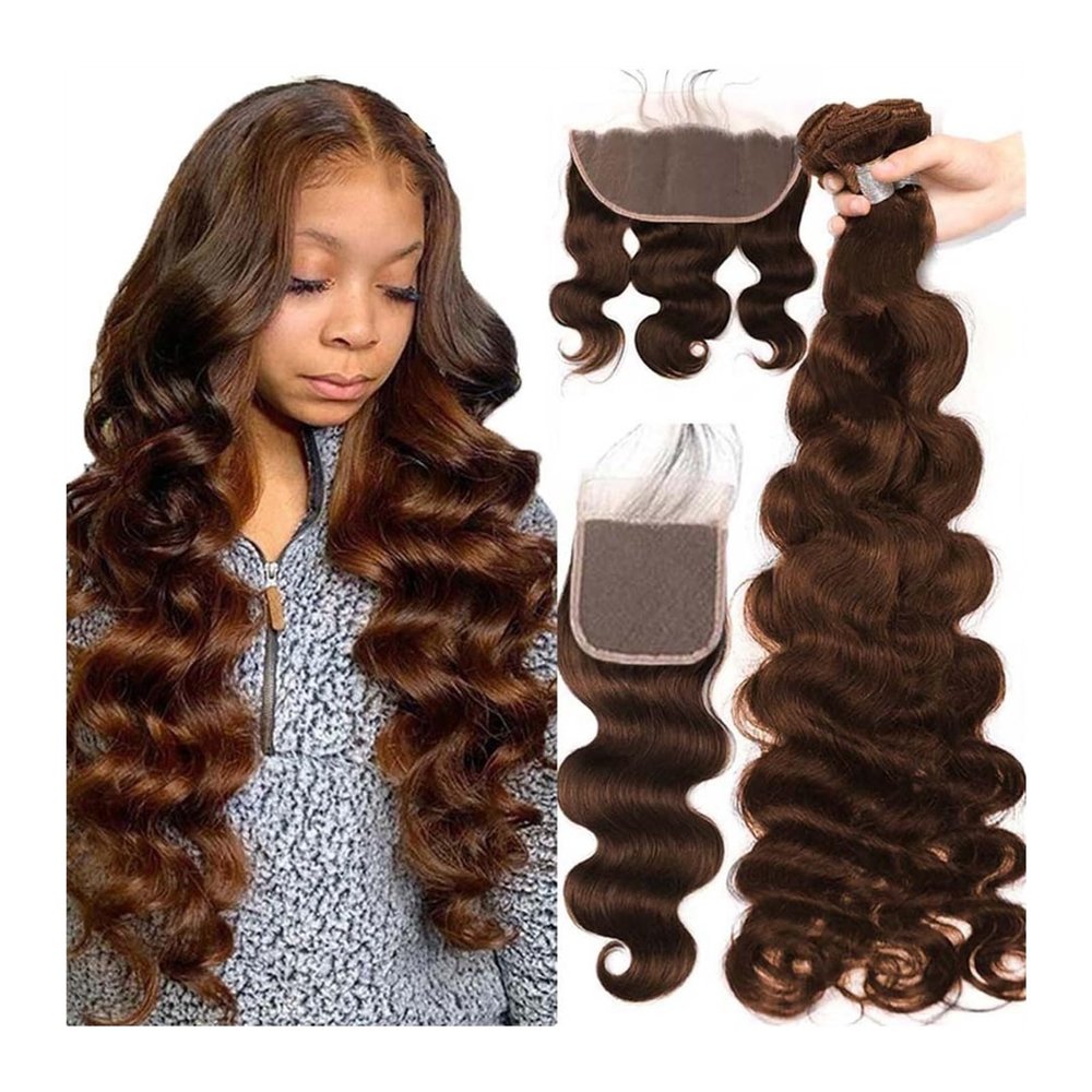 Brazilian Body Wave Hair Bundles with HD Lace Closure