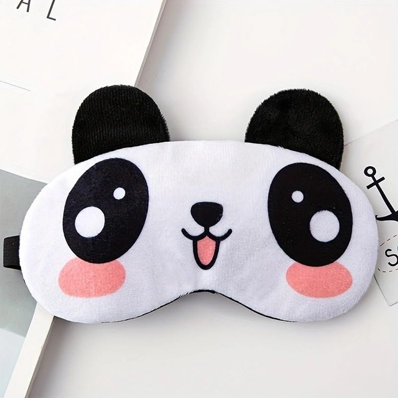 Sleep Mask for Women and Men, Eye Protection for Summer Travel, Reduces Puffy Eyes (Cute Panda)