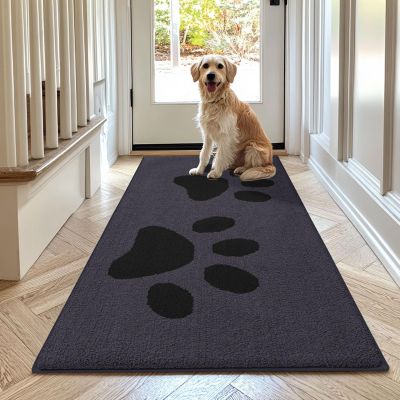 Buganda Dog Paw Mat for Muddy Paws, Washable, Non-Slip, Low-Profile Indoor Mud Mat
