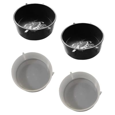 HAPINARY 4-Piece Reptile Feeding Bowls