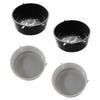 HAPINARY 4-Piece Reptile Feeding Bowls view 1