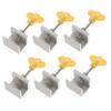 KITANDOVE 6-Pack Childproof Sliding Window Locks, Aluminum Alloy, No Tools Required view 1