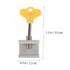 KITANDOVE 6-Pack Childproof Sliding Window Locks, Aluminum Alloy, No Tools Required view 4