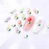 qbodp 20-Piece Silver-Trimmed Tulip Nail Charms view 3