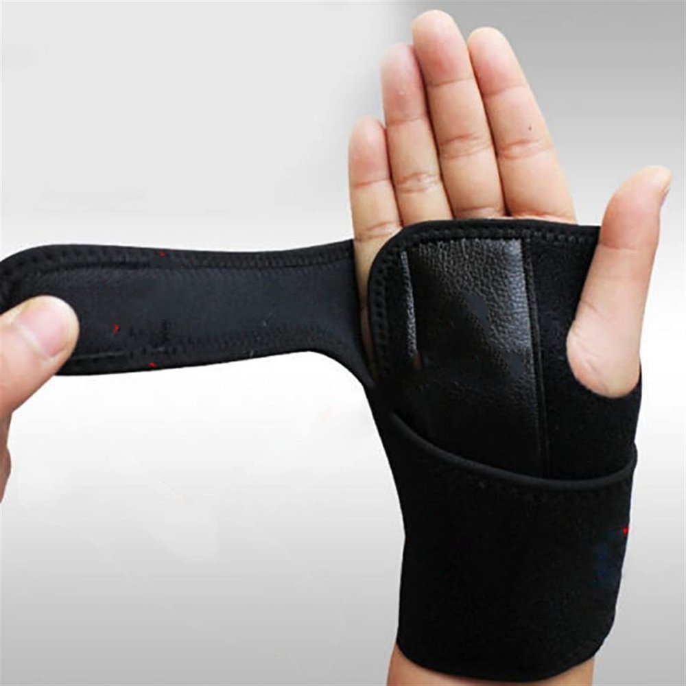 QiaoJun Wrist Brace for Carpal Tunnel Support, Left Hand, Black