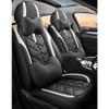 YMXFKY Leather Car Seat Cover Set for MG4 EV 2022–2024, White Deluxe view 1