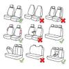 YMXFKY Leather Car Seat Cover Set for MG4 EV 2022–2024, White Deluxe view 4