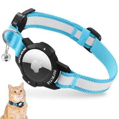 Glow-in-the-Dark Airtag Cat Collar