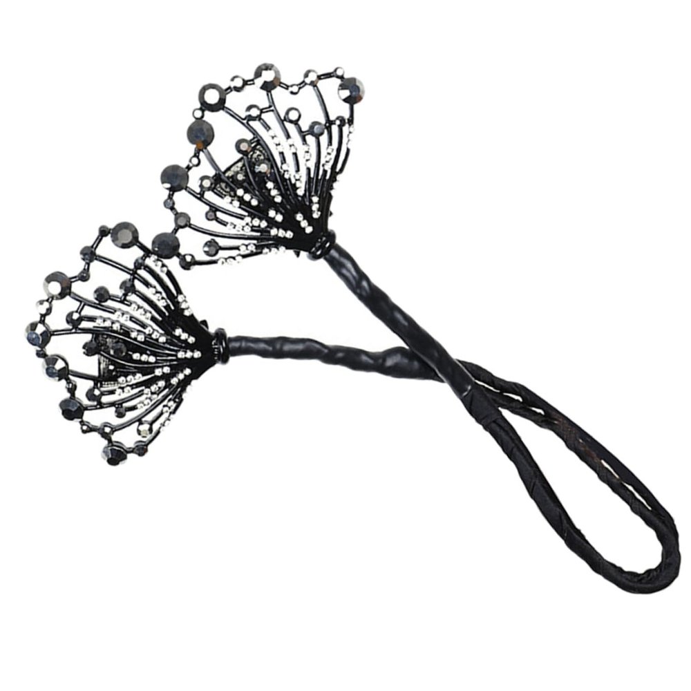 HAPINARY Black Fabric Hair Bun Maker for Stylish, Casual Buns