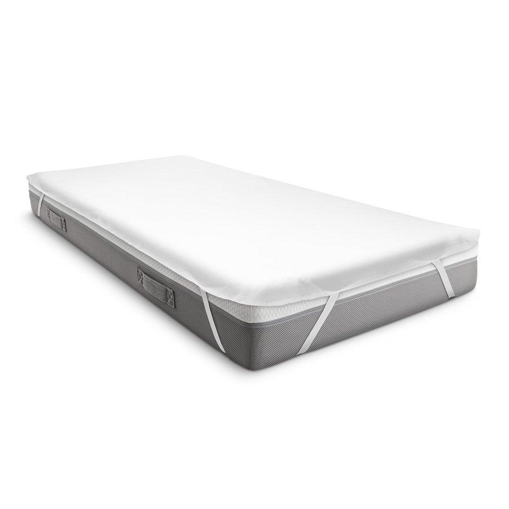 Sleezzz Vital Waterproof Flannel Fitted Mattress Protector, Washable Incontinence Pad, 90 x 190 cm