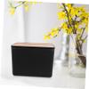 KONTONTY Refillable Plastic Tissue Box Holder with Flip Lid view 3