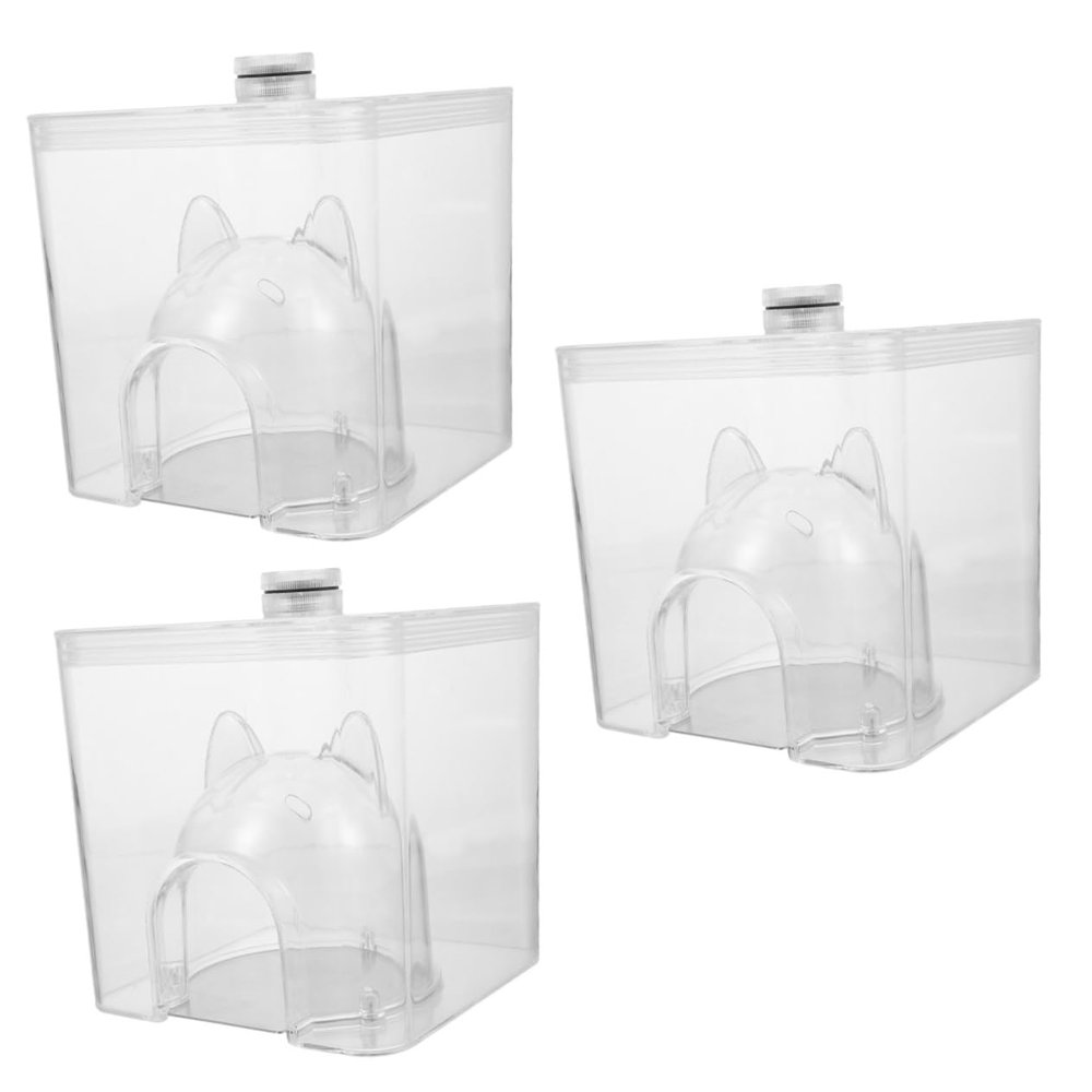 BESPORTBLE 3-Piece Transparent Hamster Cooling Nest, Summer Hideout for Small Pets
