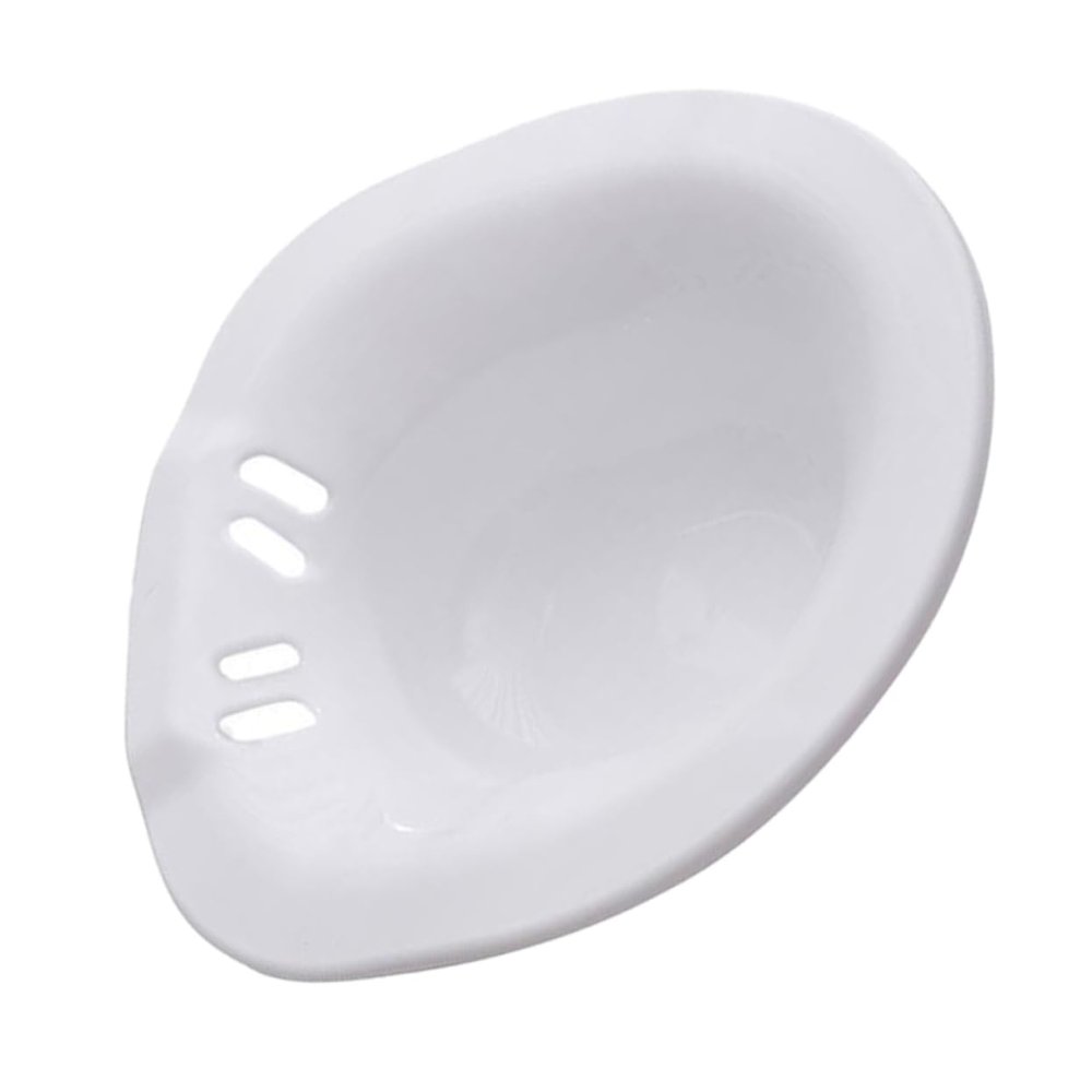 Foldable Sitz Bath for Women and Seniors, Space-Saving, White