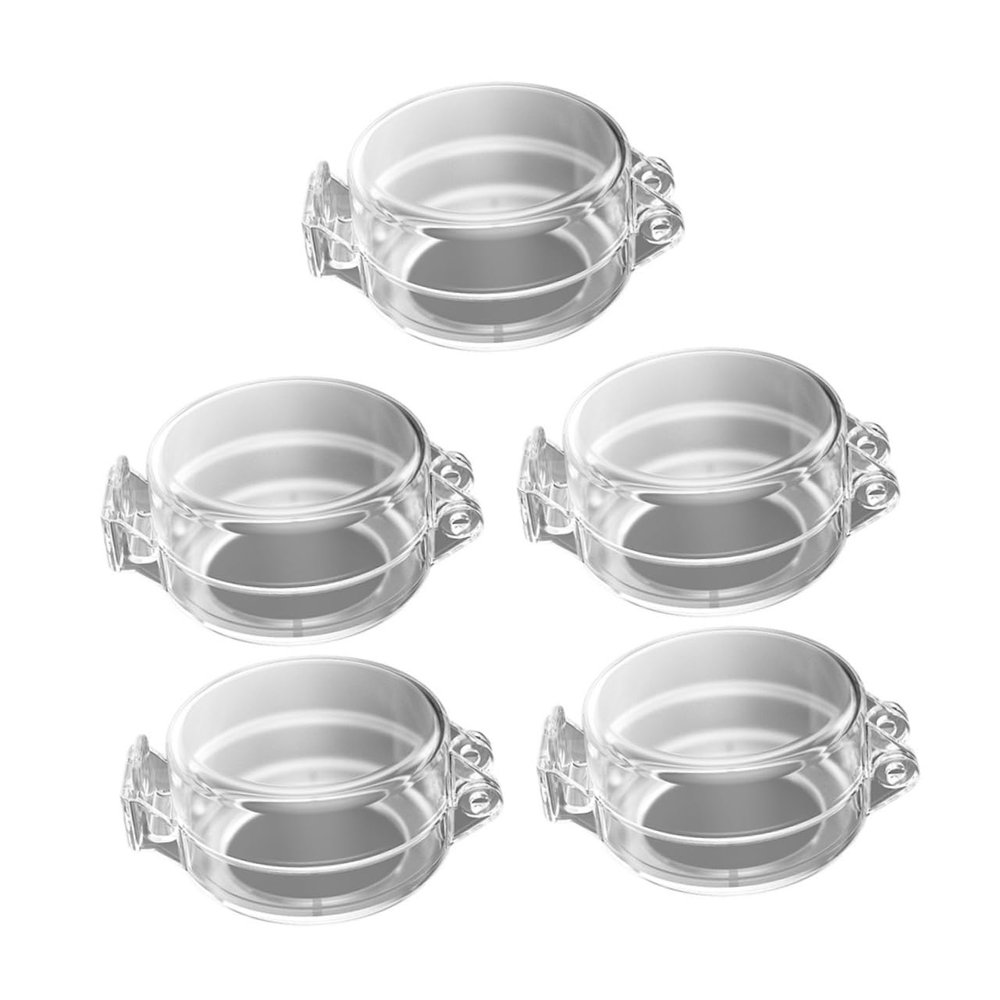 HAPINARY 5-Piece Stove Knob Covers for Gas Stoves, Childproof Transparent Design with Push-Button Opening