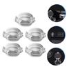 HAPINARY 5-Piece Stove Knob Covers for Gas Stoves, Childproof Transparent Design with Push-Button Opening view 2