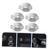 HAPINARY 5-Piece Stove Knob Covers for Gas Stoves, Childproof Transparent Design with Push-Button Opening view 4