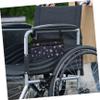 Healeved Wheelchair Armrest Side Bag with 3 Front Pockets and Zippered Storage Compartment view 4