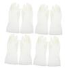 Long PVC Cleaning Gloves, 4 Pairs, White, for Kitchen view 1