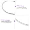 KONTONTY 50-Piece Stainless Steel Headband Blanks for Women, Silver, for DIY Hair Accessories and Facial Care view 3