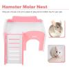 BCOATH Hamster House, Multifunctional Hideout, 1 pc., Pink view 3