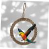 HAPINARY Decorative Grass Bird Hammock, Round Cage Swing for Parrots and Birds view 2