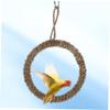 HAPINARY Decorative Grass Bird Hammock, Round Cage Swing for Parrots and Birds view 4