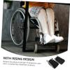 Aluminum Alloy Wheelchair Footrests with Support Bar, 1 Pair view 3