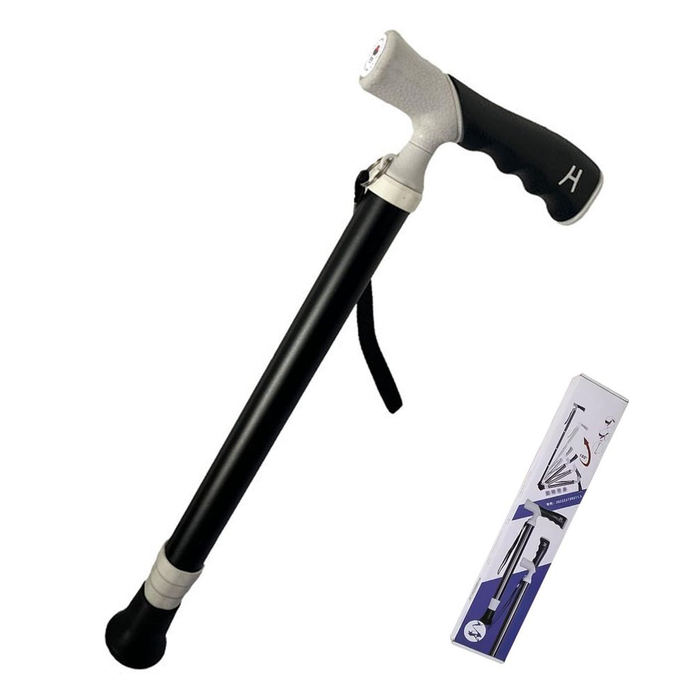 Foldable Trekking Poles, Compact Travel Walking Sticks, 1 Pack