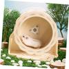Wooden Sunflower Exercise Wheel for Hamsters and Small Animals, Quiet view 2