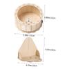 Wooden Sunflower Exercise Wheel for Hamsters and Small Animals, Quiet view 4