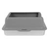 High-Sided Stainless Steel Cat Litter Box with Splash Guard view 2