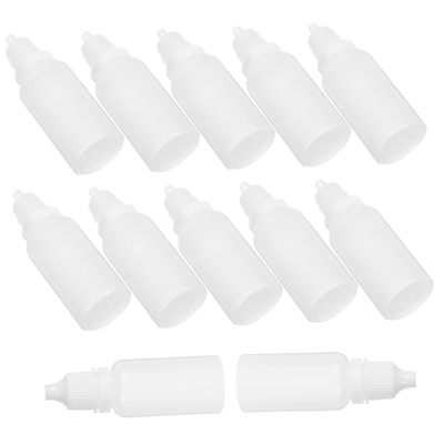 MUSISALY 12-Pack Refillable 15 ml Eye Drop Bottles, PP, with Secure Closures