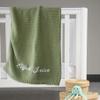 Personalized Baby Blanket with Name, Soft Cotton Knit, Embroidered view 1