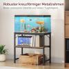MAHANCRIS Aquarium Stand, 30 L, 2-Tier, Vintage Brown and Black view 2