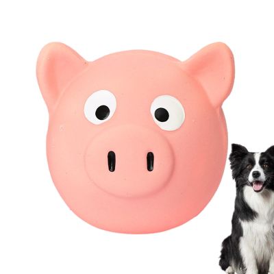 Squeaky Latex Pig Dog Toy