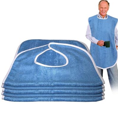 Adult Bibs for Mealtimes, 5-Pack