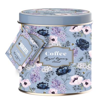 Bialetti Bridgerton Ground Coffee, Can + Bag, 250 g, Royal Regency Flavor