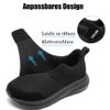 SHULOOK Diabetic Shoes for Men, Extra Wide, Lightweight (Black, EU 42) view 4