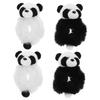 Plush Panda Hair Ties, 4-Pack, for Women and Girls view 1