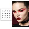 FIESTAS GUIRCA Sticker Jewel Face Fake Piercing, Silver-Tone, Nail Stickers and Face Jewelry for Halloween, Carnival and Costume Parties view 1