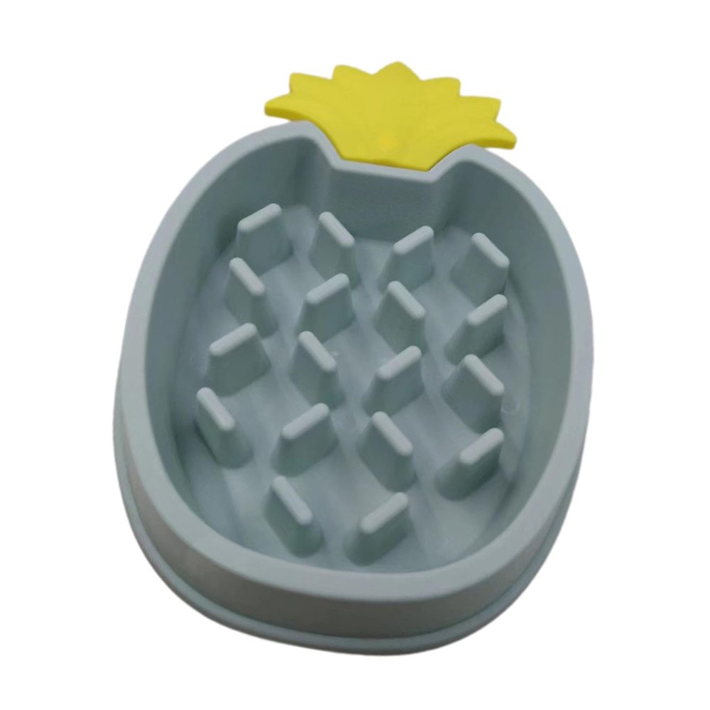 Acunny Slow Feed Dog Bowl - Pineapple Puzzle Design