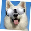 Supvox 2-Piece Pet Goggles, UV Protection, Windproof, Adjustable Dog Sunglasses for Small Dogs, Silver view 2