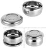 Shenruifa Silver-Tone Shaving Soap Bowl with Lid view 3