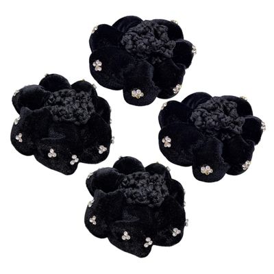 FRCOLOR 8-Piece Hair Bun Covers and Hairnets for Women