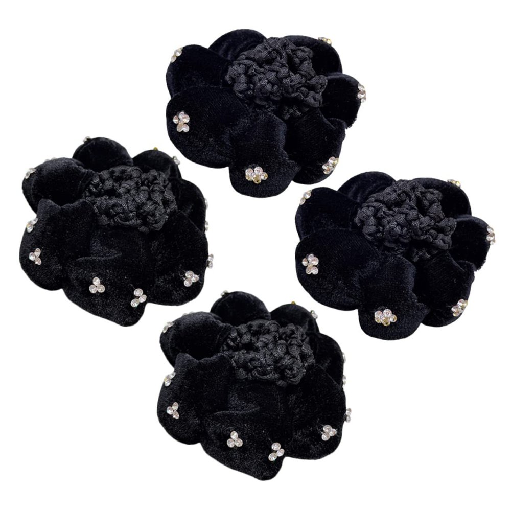 FRCOLOR 8-Piece Hair Bun Covers and Hairnets for Women