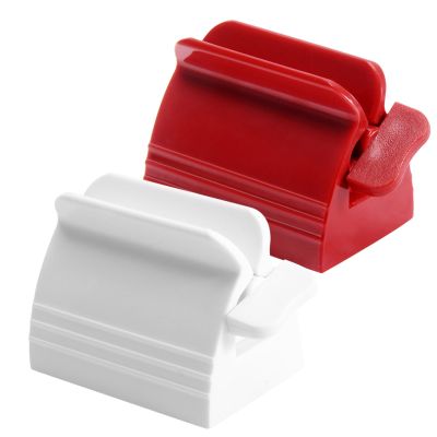 2-Pack Plastic Hand-Shaped Tube Squeezers, ABS, White and Red