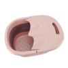 Compact PP Silicone Foot Bath Basin, Therapeutic Foot-Soaking Tub for Enhanced Well-Being (Red) view 2