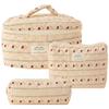Fiorky Quilted Printed Makeup Bag Set, Style Five, 3-Piece view 1