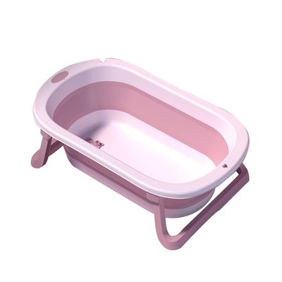 AIJUSSS Portable Pet Wash Basin, Foldable Pet Bathtub with Drain Plug for Puppies, Small Dogs and Cats